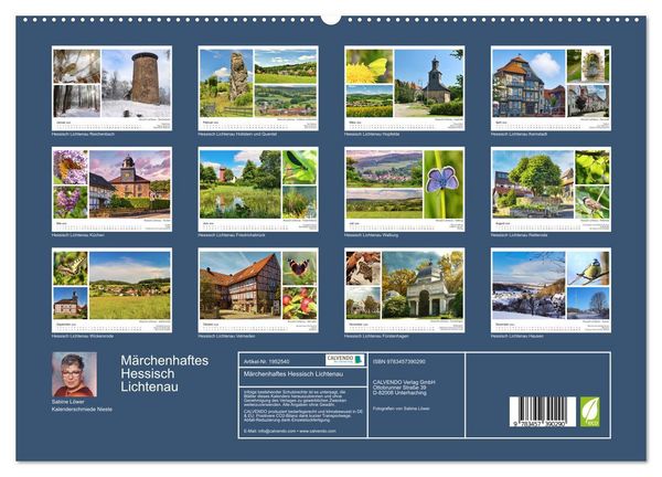 Produktbild: M&auml;rchenhaftes Hessisch Lichtenau (hochwertiger Premium Wandkalender 2026 DIN A2 quer), Kunstdruck in Hochglanz