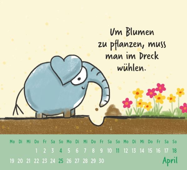 Produktbild: Mini-Kalender 2027: Liebe Botschaften F&Uuml;R DICH. Mit Franz and Friends durchs Jahr