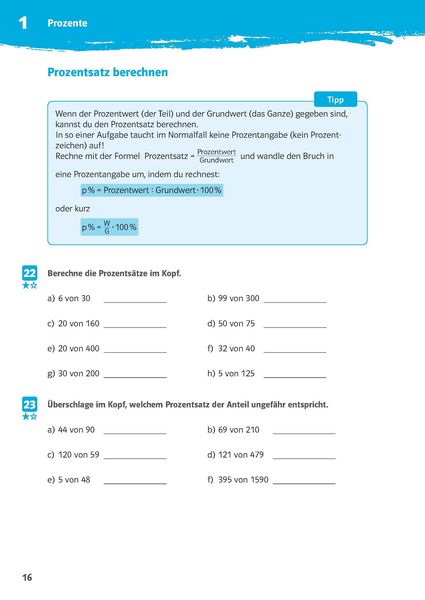Produktbild: Klett 10-Minuten-Training Mathematik Prozente und Zinsen 6.-8. Klasse