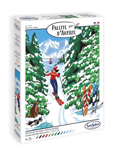 Produktbild: SENTOSPH&Egrave;RE - Malen nach Zahlen Winter in den Alpen