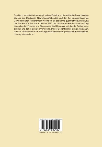 Produktbild: Bildungsarbeit zwischen finanziellen Einschr&auml;nkungen und technisch-&ouml;konomischem Wandel: Politische Erwachsenenbildung der Gewerkschaften in Nordrhein-Westfalen 1981 bis 1983