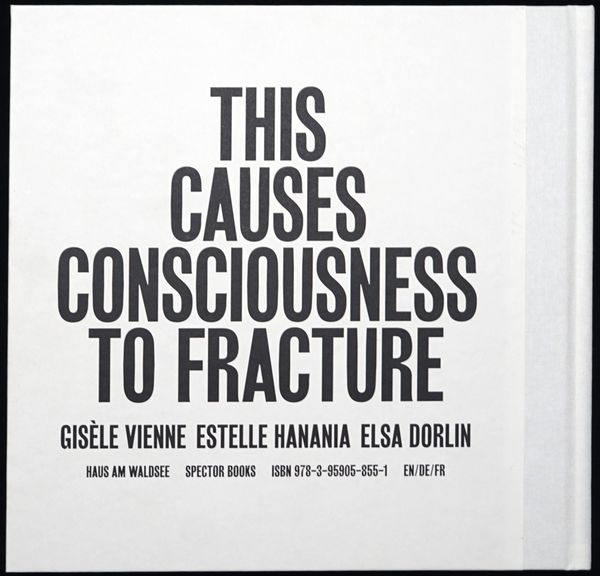 Produktbild: Estelle Hanania / Gis&egrave;le Vienne: This Causes Consciousness to Fracture