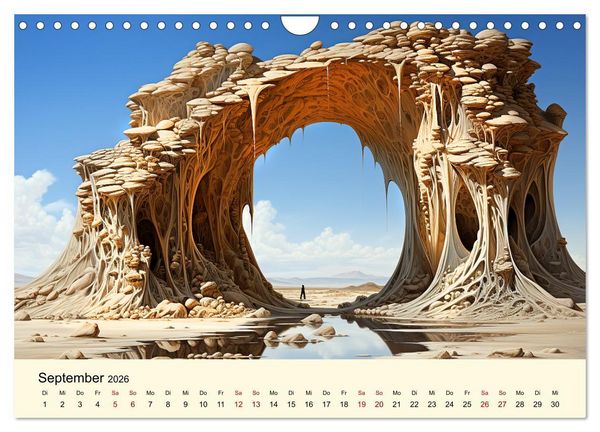 Produktbild: Surreale W&uuml;ste (Wandkalender 2026 DIN A4 quer), CALVENDO Monatskalender