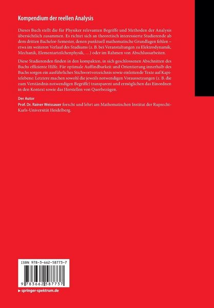 Produktbild: Kompendium der reellen Analysis