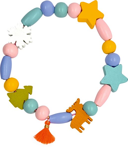 Produktbild: DIY-Holzperlen-Armband - Wintertiere im Weihnachtswald
