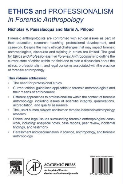 Produktbild: Ethics and Professionalism in Forensic Anthropology