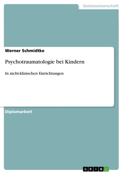 Produktbild: Psychotraumatologie bei Kindern