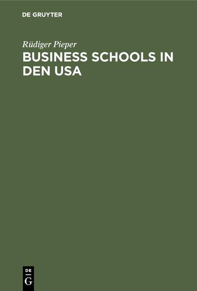 Produktbild: Business schools in den USA
