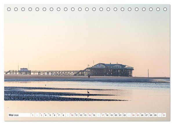 Produktbild: Faszination Sankt Peter-Ording (Tischkalender 2026 DIN A5 quer), CALVENDO Monatskalender