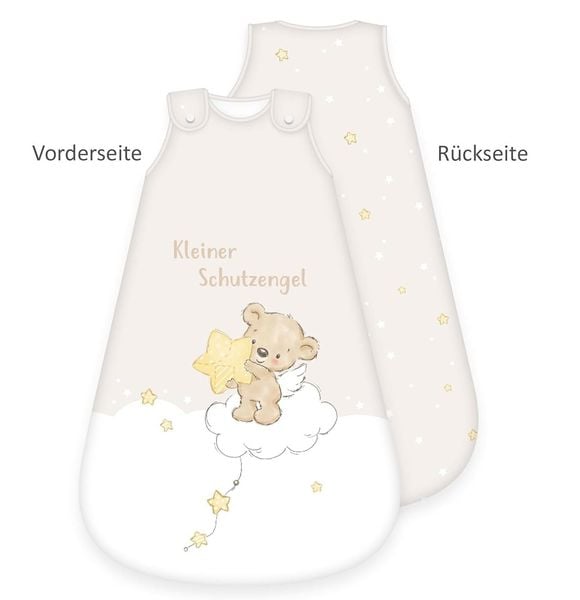 Produktbild: Herding 3385232235 - babybest&reg; Babyschlafsack, Kleiner Schutzengel, Baumwolle, wei&szlig;/beige, 70x45cm