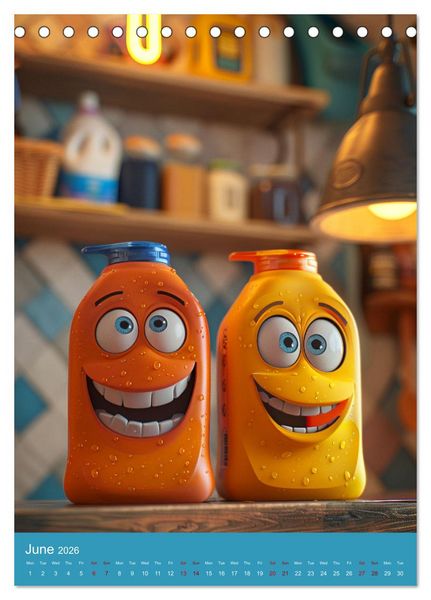 Produktbild: A Lot of Fun at home (Desk Calendar 2026 DIN A5 portrait), CALVENDO 12 Month DeskCalendar