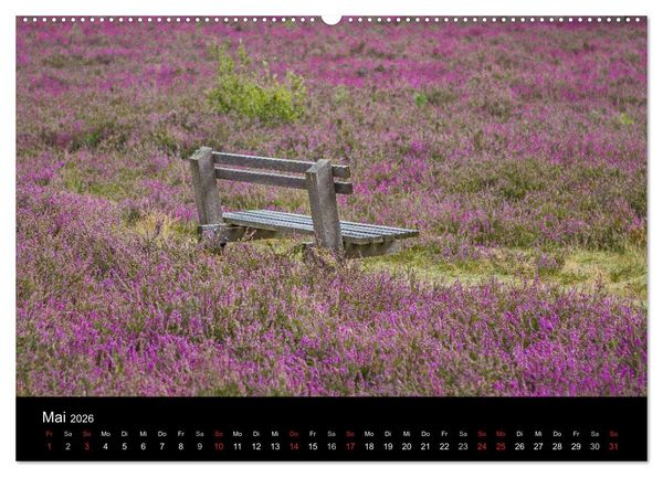 Produktbild: L&uuml;neburger Heide (hochwertiger Premium Wandkalender 2026 DIN A2 quer), Kunstdruck in Hochglanz