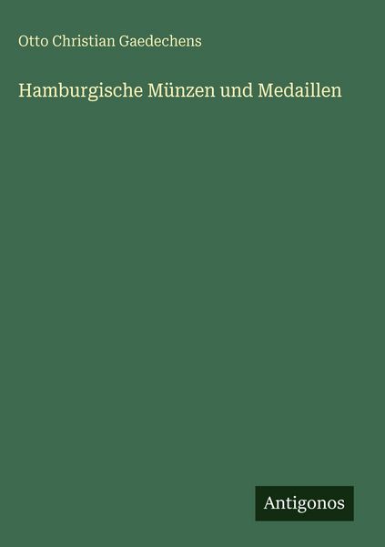 Produktbild: Hamburgische M&uuml;nzen und Medaillen