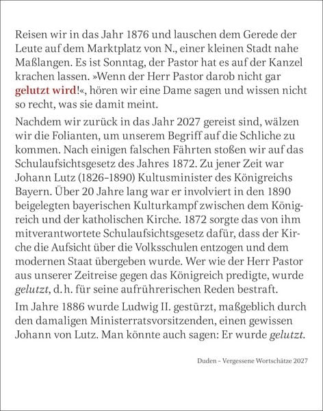 Produktbild: Duden Vergessene Wortsch&auml;tze Tagesabrei&szlig;kalender 2027