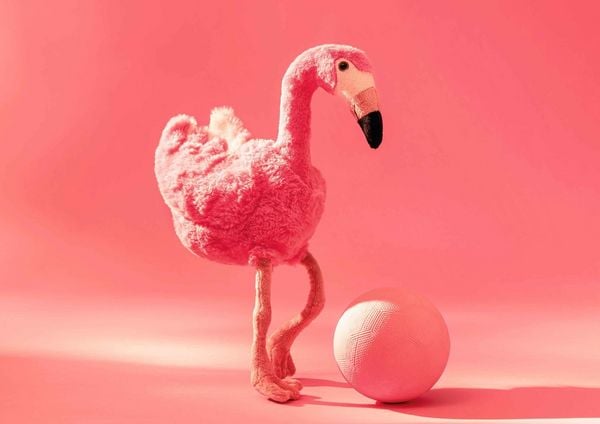 Produktbild: Steiff 063992 - Jill Flamingo, rosa, Pl&uuml;sch, 30 cm