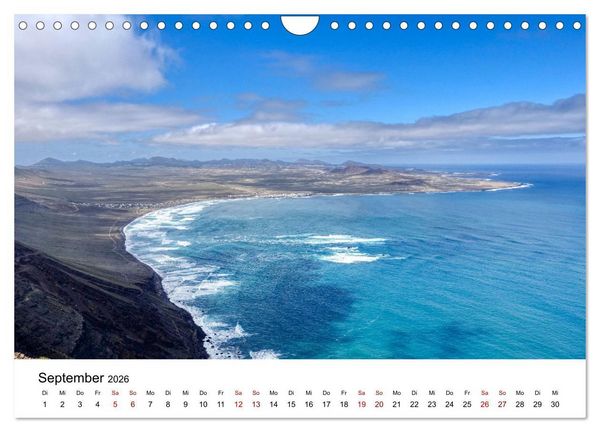 Produktbild: Lanzarote - Insel der spektakul&auml;ren Landschaften (Wandkalender 2026 DIN A4 quer), CALVENDO Monatskalender