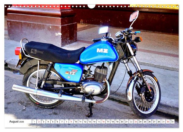 Produktbild: Motorrad-Legende MZ TS 150 - Ein Exportschlager der DDR (Wandkalender 2026 DIN A3 quer), CALVENDO Monatskalender