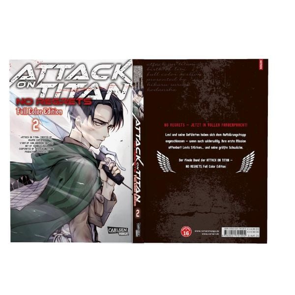 Produktbild: Attack On Titan - No Regrets Full Colour Edition 2
