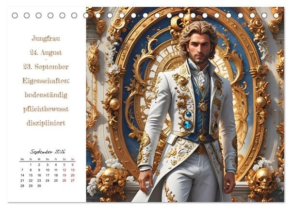 Produktbild: Stellarische M&auml;nnlichkeit (Tischkalender 2026 DIN A5 quer), CALVENDO Monatskalender