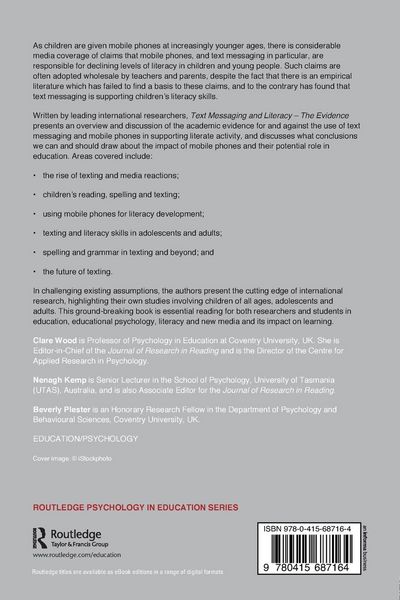 Produktbild: Text Messaging and Literacy - The Evidence
