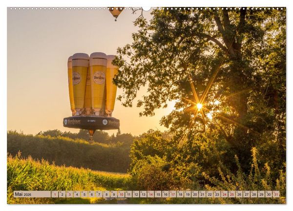 Produktbild: Montgolfiade der Ballone im Sauerland (hochwertiger Premium Wandkalender 2026 DIN A2 quer), Kunstdruck in Hochglanz