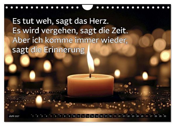 Produktbild: Trost - in stillen Momenten (Wandkalender 2027 DIN A4 quer), CALVENDO Monatskalender