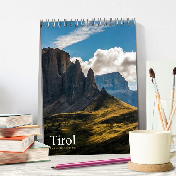 Produktbild: Tirol - Faszination Gebirge (Tischkalender 2026 DIN A5 hoch), CALVENDO Monatskalender