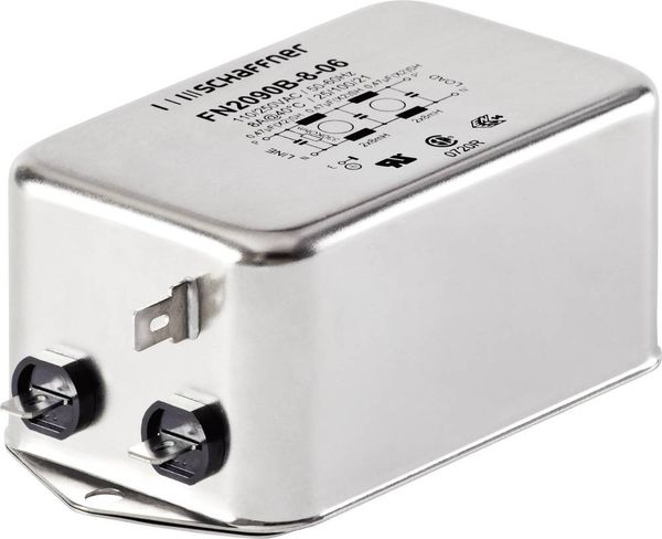 Produktbild: Schaffner FN2090-6-06 FN2090-6-06 Entst&ouml;rfilter 250 V/AC 6 A 8 mH (L x B x H) 85 x 54 x 30.3 mm 1 St.