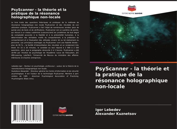 Produktbild: PsyScanner - la th&eacute;orie et la pratique de la r&eacute;sonance holographique non-locale