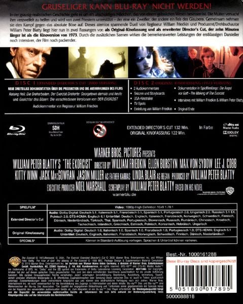 Produktbild: Der Exorzist - Die neue Fassung - Kinofassung + Extended Director's Cut [SE] [2 BRs]