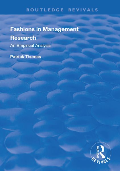 Produktbild: Fashions in Management Research