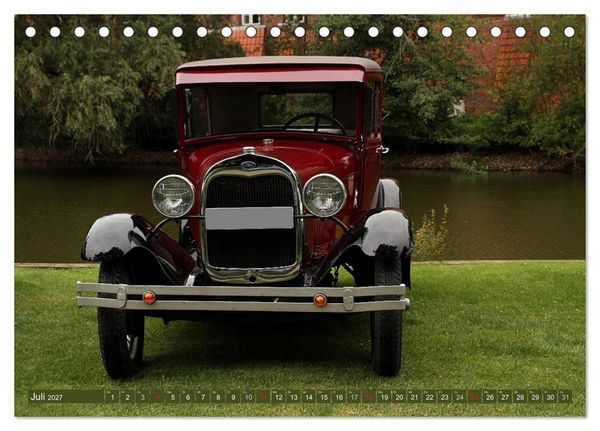 Produktbild: Oldtimer vergangenger Jahrzehnte (Tischkalender 2027 DIN A5 quer), CALVENDO Monatskalender