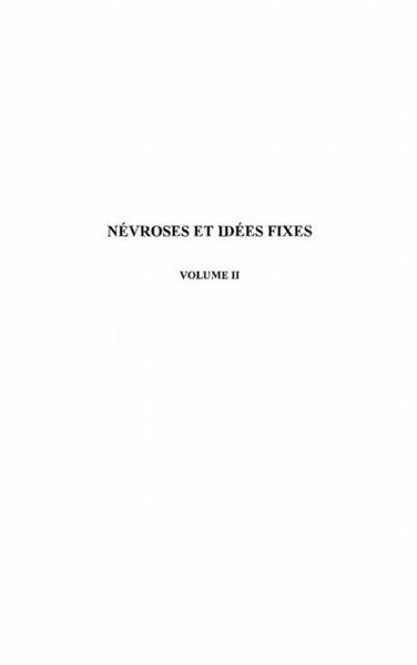 Produktbild: Nevroses et idees fixes t. 2