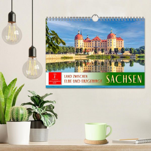 Produktbild: Sachsen - Land zwischen Elbe und Erzgebirge (Wandkalender 2026 DIN A4 quer), CALVENDO Monatskalender