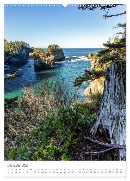 Produktbild: Weltnaturerbe Olympic National Park (hochwertiger Premium Wandkalender 2026 DIN A2 hoch), Kunstdruck in Hochglanz