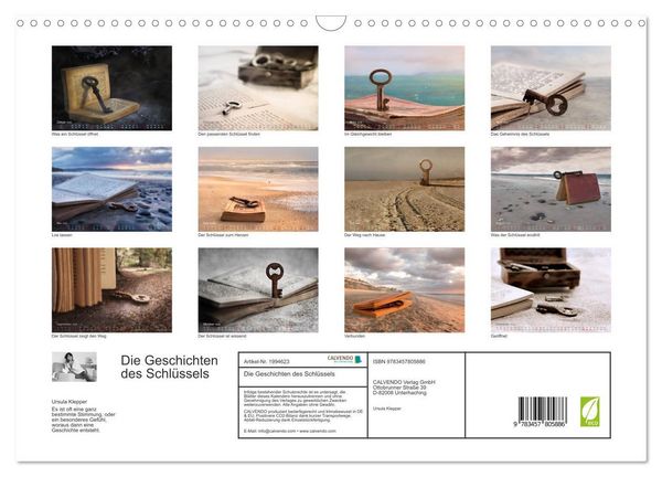 Produktbild: Die Geschichten des Schl&uuml;ssels (Wandkalender 2026 DIN A3 quer), CALVENDO Monatskalender