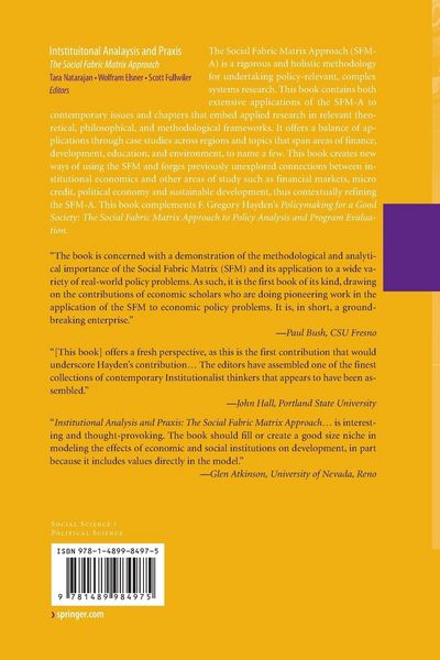 Produktbild: Institutional Analysis and Praxis