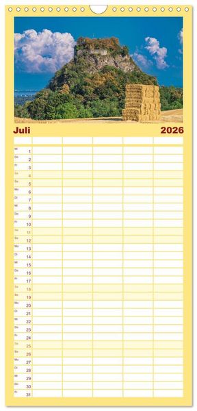 Produktbild: Familienplaner 2026 - Herbst rund um den Bodensee mit 5 Spalten (Wandkalender, 21 x 45 cm) CALVENDO