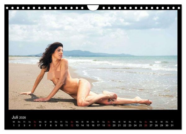 Produktbild: Outdoor Aktkalender 2026 (Wandkalender 2026 DIN A4 quer), CALVENDO Monatskalender