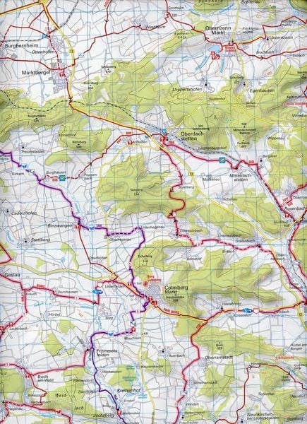 Produktbild: ADFC-Regionalkarte Romantisches Franken, 1:60.000, rei&szlig;- und wetterfest, GPS-Tracks Download