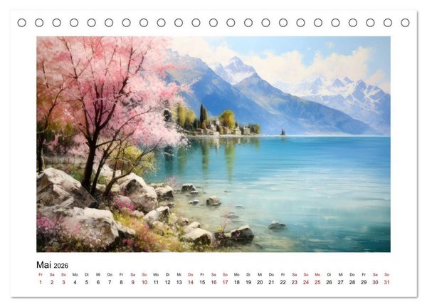 Produktbild: Lieblingssee (Tischkalender 2026 DIN A5 quer), CALVENDO Monatskalender