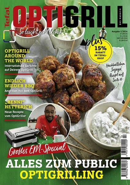 Produktbild: Tefal OptiGrill Magazin: So leicht geht lecker - Gro&szlig;es EM-Special