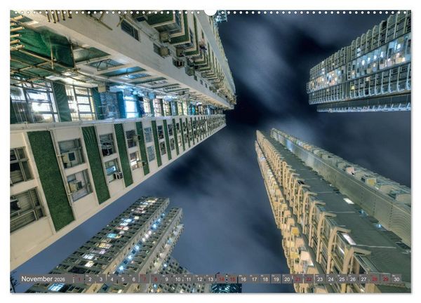 Produktbild: Hong Kong Citylights (hochwertiger Premium Wandkalender 2026 DIN A2 quer), Kunstdruck in Hochglanz