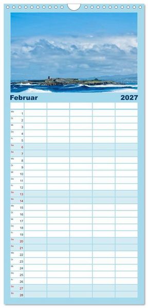 Produktbild: Familienplaner 2027 - Mauritius - Perle im Indischen Ozean mit 5 Spalten (Wandkalender, 21 x 45 cm) CALVENDO