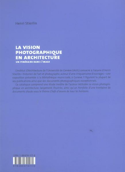Produktbild: La vision photographique en architecture
