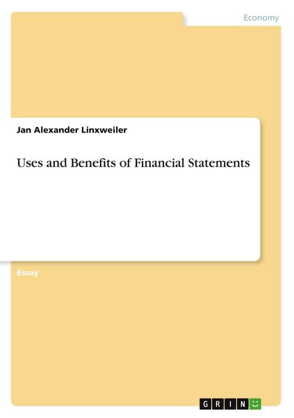 Produktbild: Uses and Benefits of Financial Statements