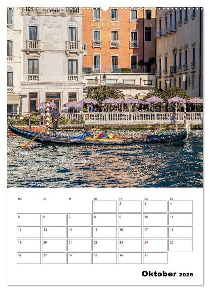 Produktbild: Venedig Kulisse der Serenissima - Terminplaner (Wandkalender 2026 DIN A2 hoch), CALVENDO Monatskalender