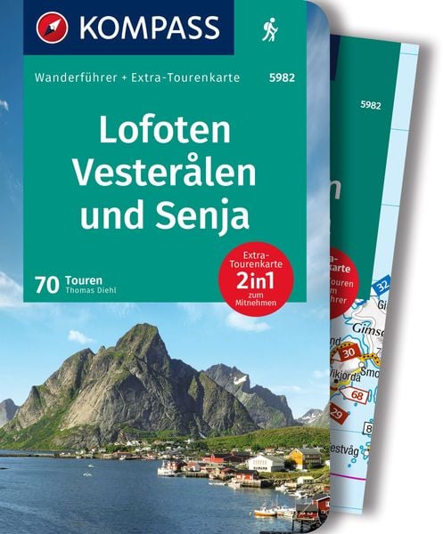 KOMPASS Wanderführer Lofoten, Vesterålen und Senja, 70 Touren