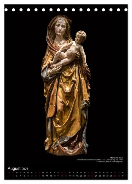 Produktbild: Maria - Mutter Gottes (Tischkalender 2026 DIN A5 hoch), CALVENDO Monatskalender