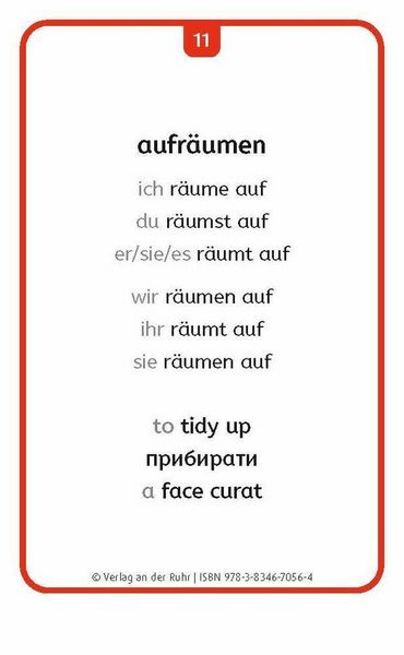 Produktbild: Verben: Set 2 - Deutsch, Englisch, Ukrainisch und Rum&auml;nisch